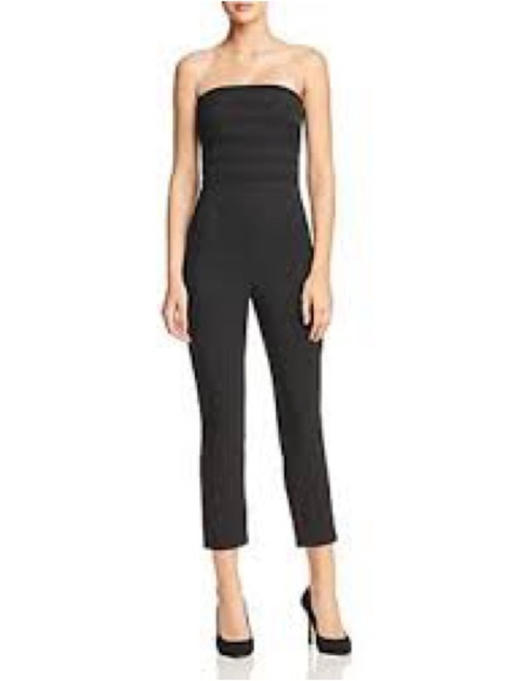 Finders Keepers Sangria Strapless Jumpsuit In Black